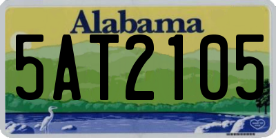 AL license plate 5AT2105