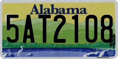 AL license plate 5AT2108