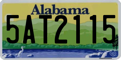 AL license plate 5AT2115