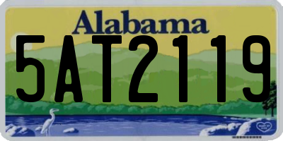 AL license plate 5AT2119
