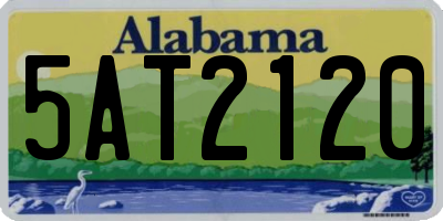 AL license plate 5AT2120