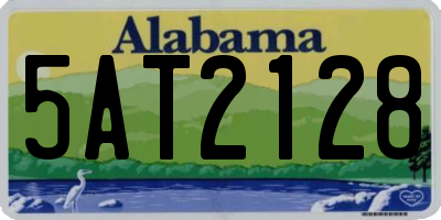 AL license plate 5AT2128