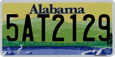 AL license plate 5AT2129