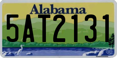 AL license plate 5AT2131