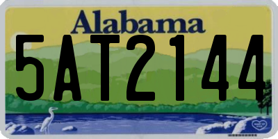 AL license plate 5AT2144