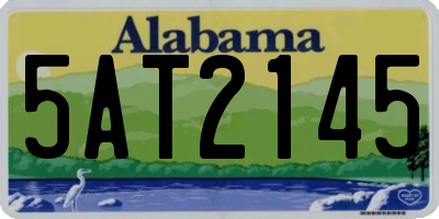 AL license plate 5AT2145