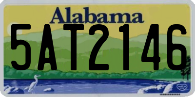 AL license plate 5AT2146
