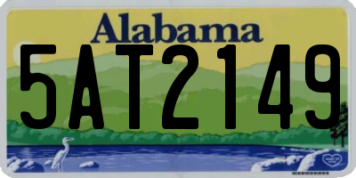 AL license plate 5AT2149