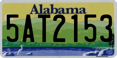AL license plate 5AT2153