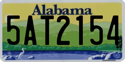 AL license plate 5AT2154