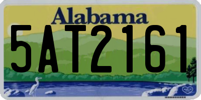 AL license plate 5AT2161