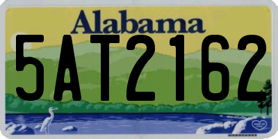 AL license plate 5AT2162