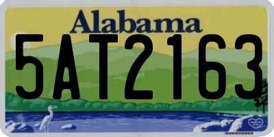 AL license plate 5AT2163
