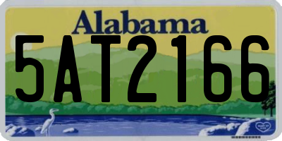 AL license plate 5AT2166