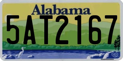 AL license plate 5AT2167