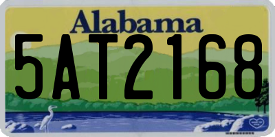 AL license plate 5AT2168