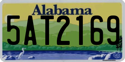 AL license plate 5AT2169