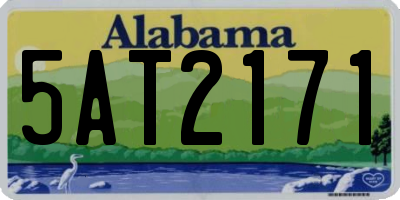 AL license plate 5AT2171