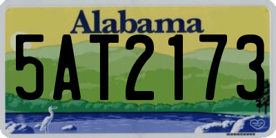 AL license plate 5AT2173