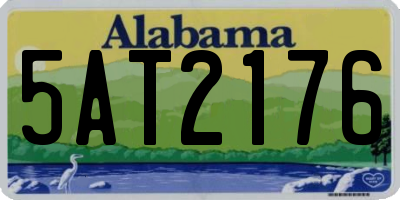 AL license plate 5AT2176