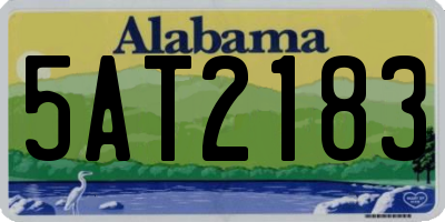 AL license plate 5AT2183