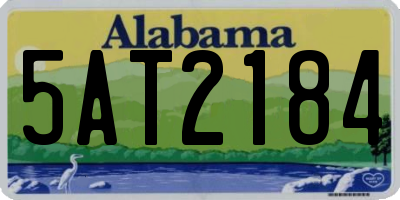 AL license plate 5AT2184