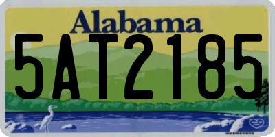 AL license plate 5AT2185