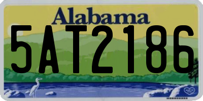 AL license plate 5AT2186