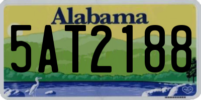 AL license plate 5AT2188