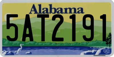 AL license plate 5AT2191