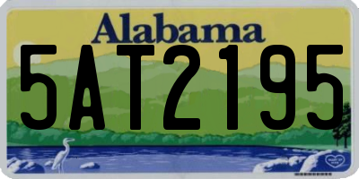 AL license plate 5AT2195