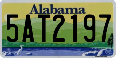 AL license plate 5AT2197