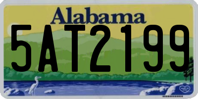AL license plate 5AT2199
