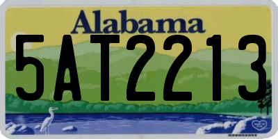 AL license plate 5AT2213