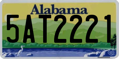 AL license plate 5AT2221