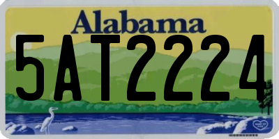 AL license plate 5AT2224