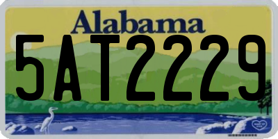 AL license plate 5AT2229