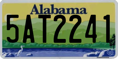 AL license plate 5AT2241