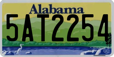 AL license plate 5AT2254