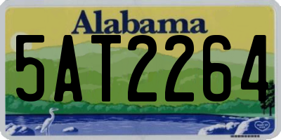 AL license plate 5AT2264