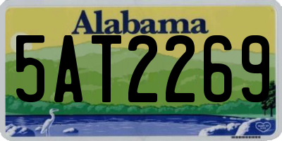 AL license plate 5AT2269
