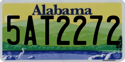 AL license plate 5AT2272