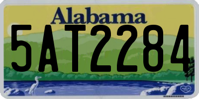 AL license plate 5AT2284