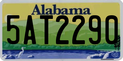 AL license plate 5AT2290