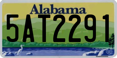 AL license plate 5AT2291