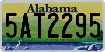 AL license plate 5AT2295