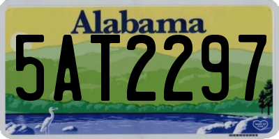 AL license plate 5AT2297