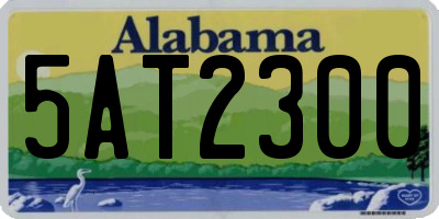 AL license plate 5AT2300