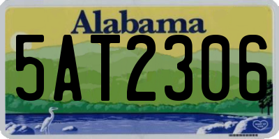AL license plate 5AT2306