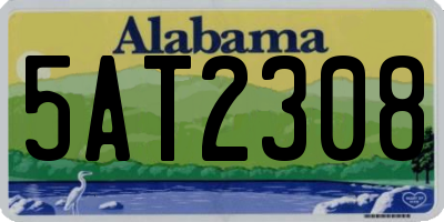 AL license plate 5AT2308